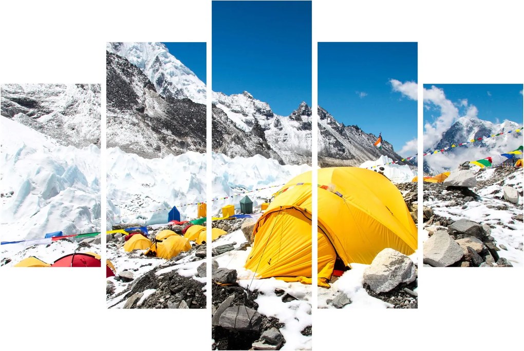 Tablou - Camping la munte (150x105 cm)