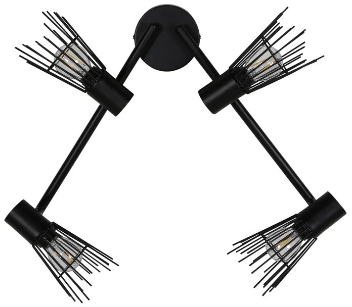 Lampa de perete design PICO, neagra