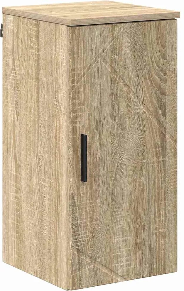 vidaXL Dulap de Baie Pe perete cu ușă Stejar Sonoma 30 x 31,5 x 61 cm