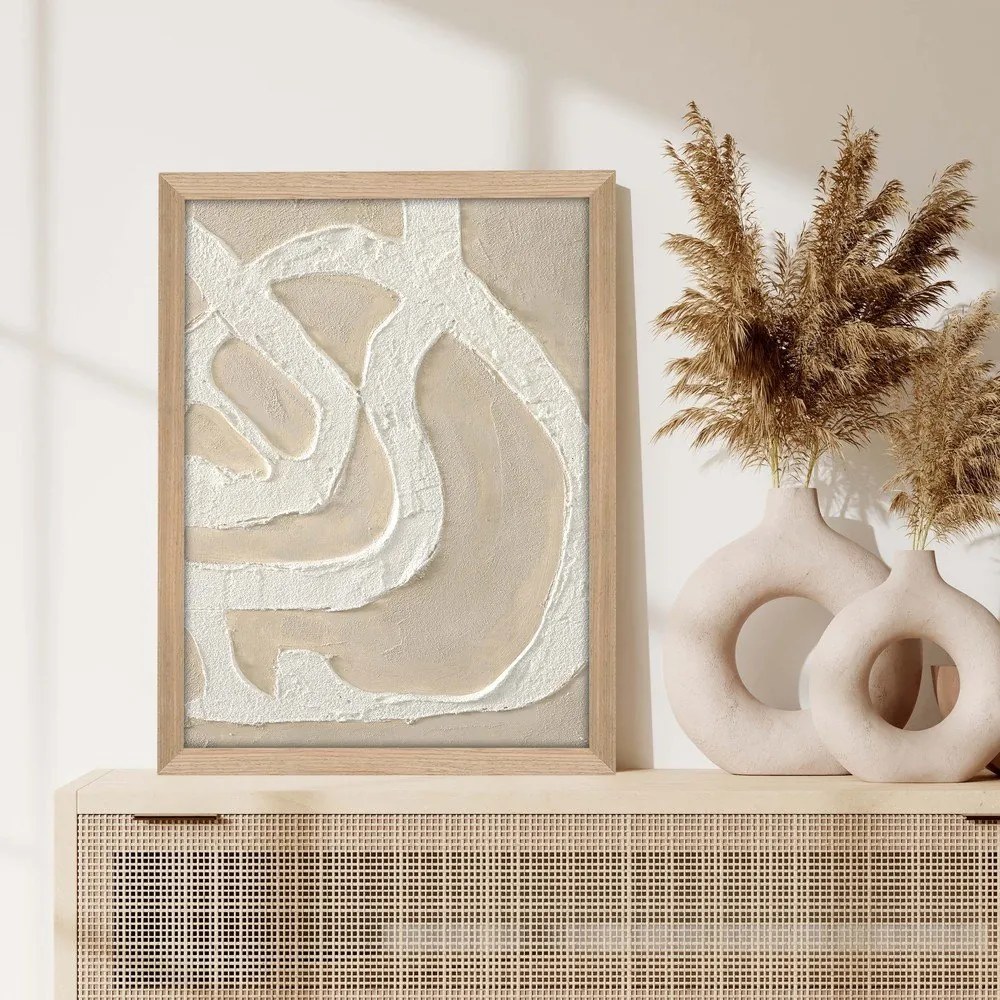 Tablou pictat manual 32,5x42,5 cm Raw organic – Malerifabrikken