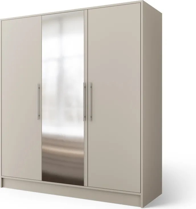 Dulap cu 3 usi si oglinda Alarica 180x60x200 cm – Cashmere