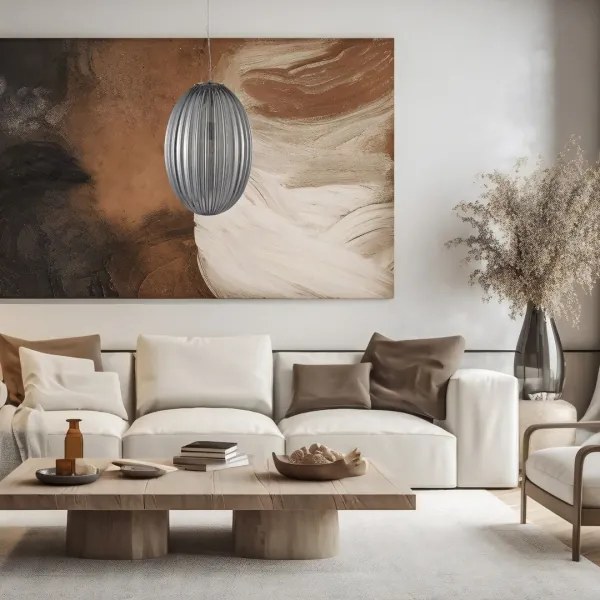 Lustră pe cablu BRAGA 1xE27/60W/230V gri