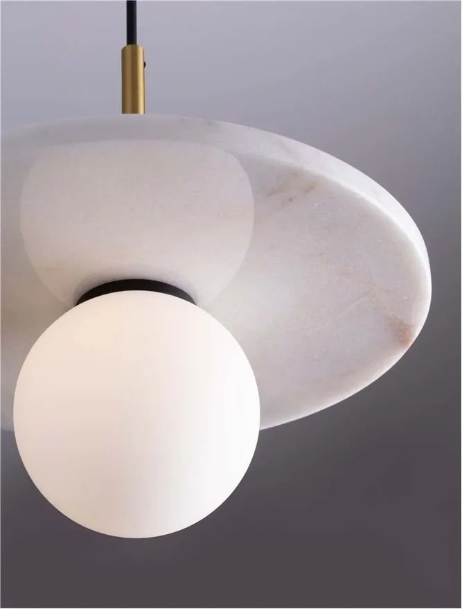 Pendul decorativ stil minimalist IDOR alb/opal