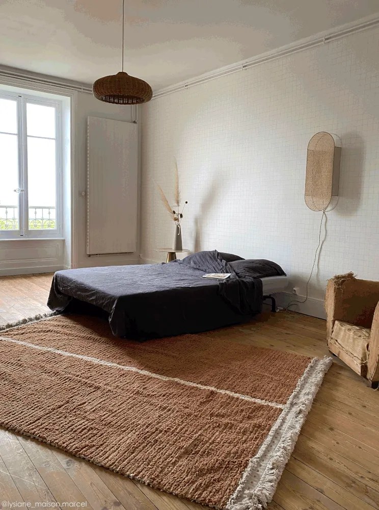 Covor cărămiziu/bej din bumbac 170x240 cm Duetto Toffee – Lorena Canals