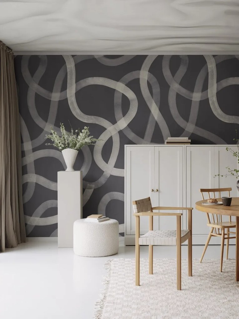 Fototapet, Serpentine, Graphite, Rebel Walls