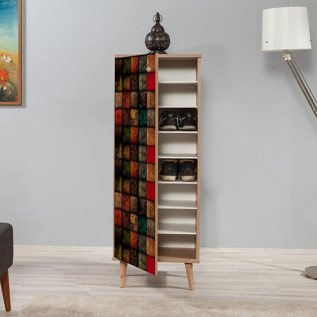 Dulap pentru pantofi Mega Sonoma Oak Cubes