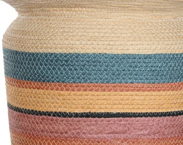 Set 4 suporturi pentru ghivece din fibră naturală cu accente multicolore, „Seychelles”