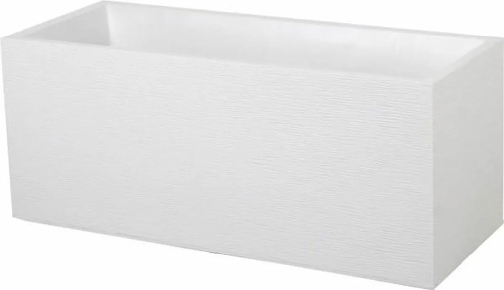 Ghiveci grădină EDA EDA Graphit Alb polipropilenă Plastic 99,5 x 39 x 43 cm