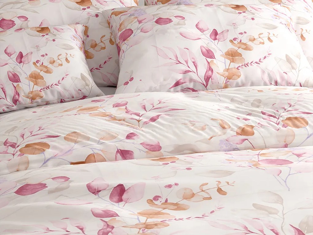 Lenjerie de pat din microfibra FLORANY albă Dimensiune lenjerie de pat: 2 buc 70 x 90 cm | 200 x 220 cm