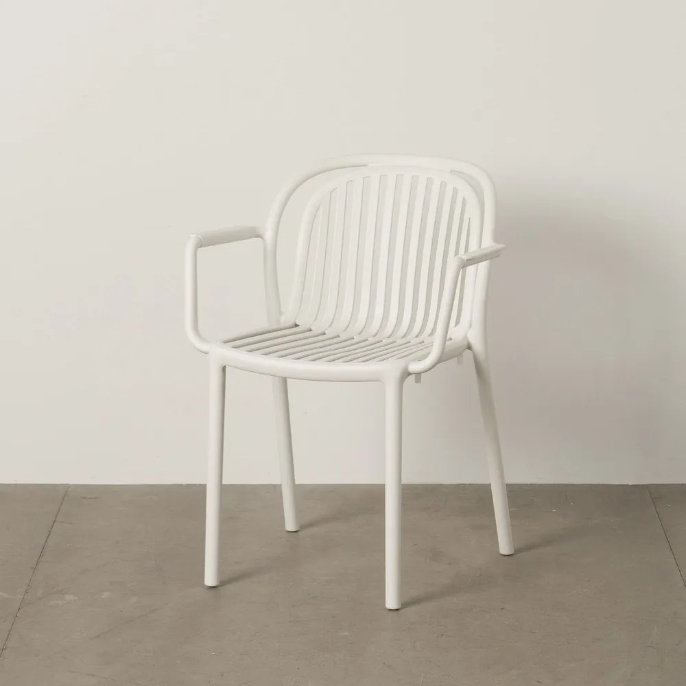 Scaun de dining alb din plastic Alia – Ixia