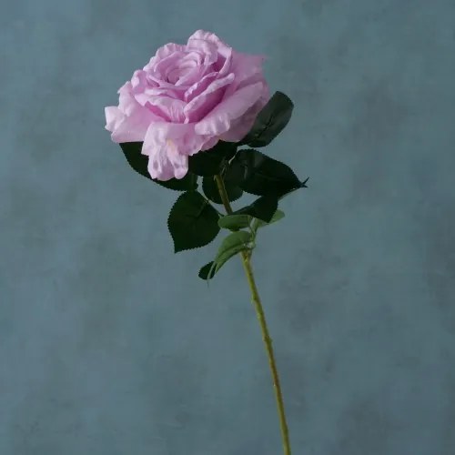 Fir floare artificiala Rose Lila / Verde, H78 cm