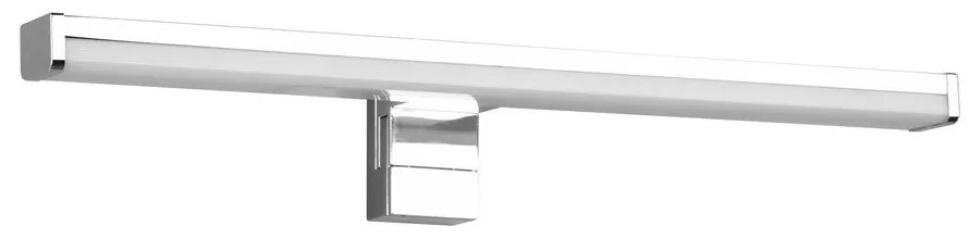 Aplică de perete argintiu-lucios LED (lungime 40 cm) Lino – Trio