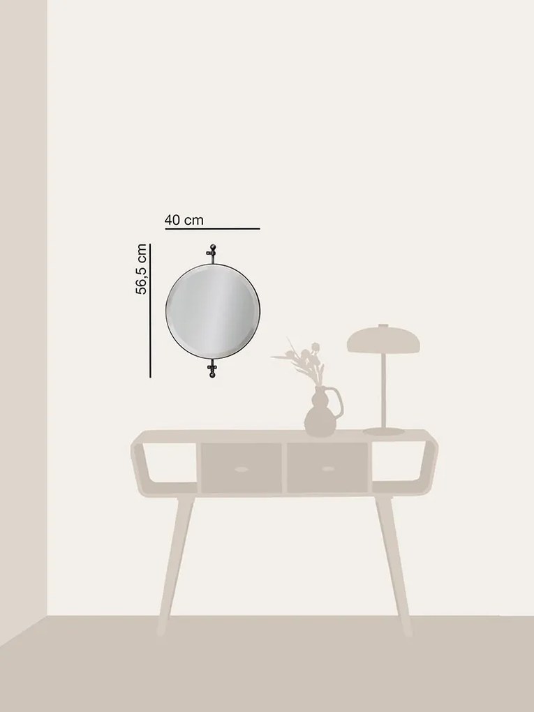Oglinda de perete, pivotanta, din metal, Routing