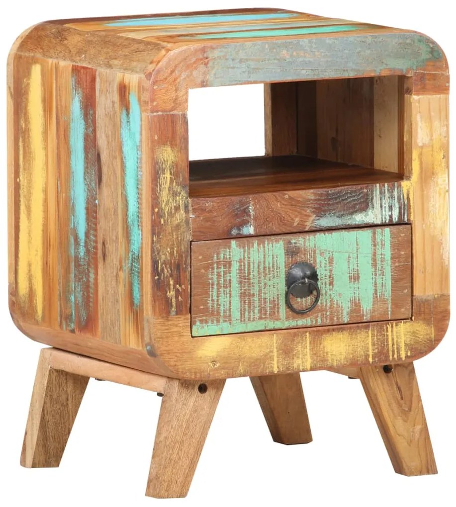 321615 vidaXL Noptieră, 30x30x41 cm, lemn masiv reciclat