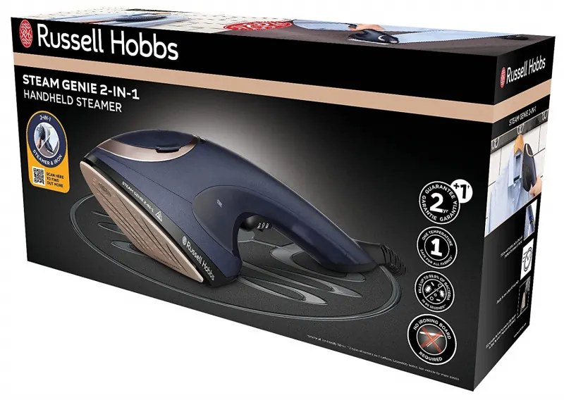 Aparat de calcat cu aburi Russell Hobbs 28370-56, 1700 W, 150 ml, Incalzire rapida, Albastru