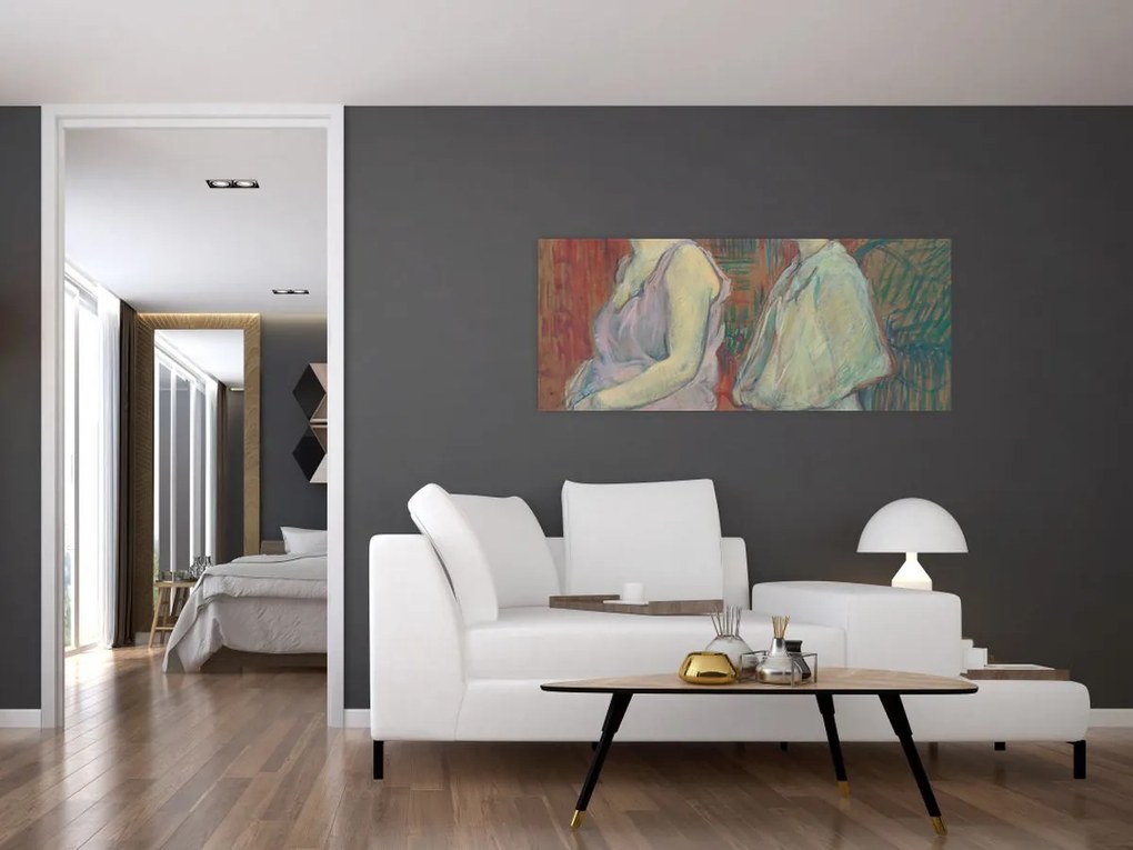 Tablou - Henri de Toulouse-Lautrec, Rue des Moulins, reproducere (120x50 cm)