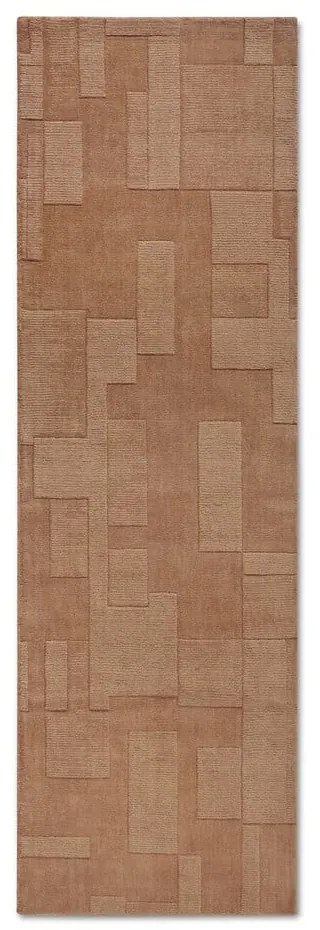 Covor tip traversă maro țesut manual din lână 80x250 cm Wilhelmine – Villeroy&amp;Boch