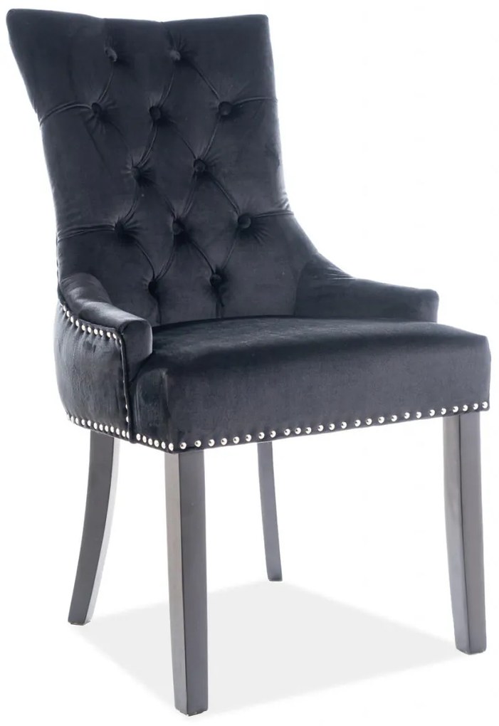 Scaun Edward velvet negru Blu19