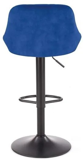 Scaun de bar H-101 velvet bleumarin