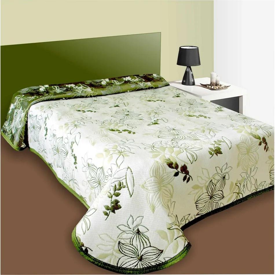 Cuvertură pat Lisbon verde, 140 x 220 cm, 140 x 220 cm