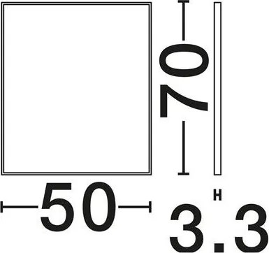 Oglinda de perete decorativa MIRAGIO 50x70cm