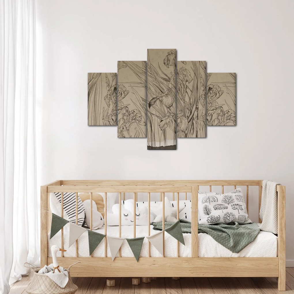 Tablou - Contururile plantelor (150x105 cm)