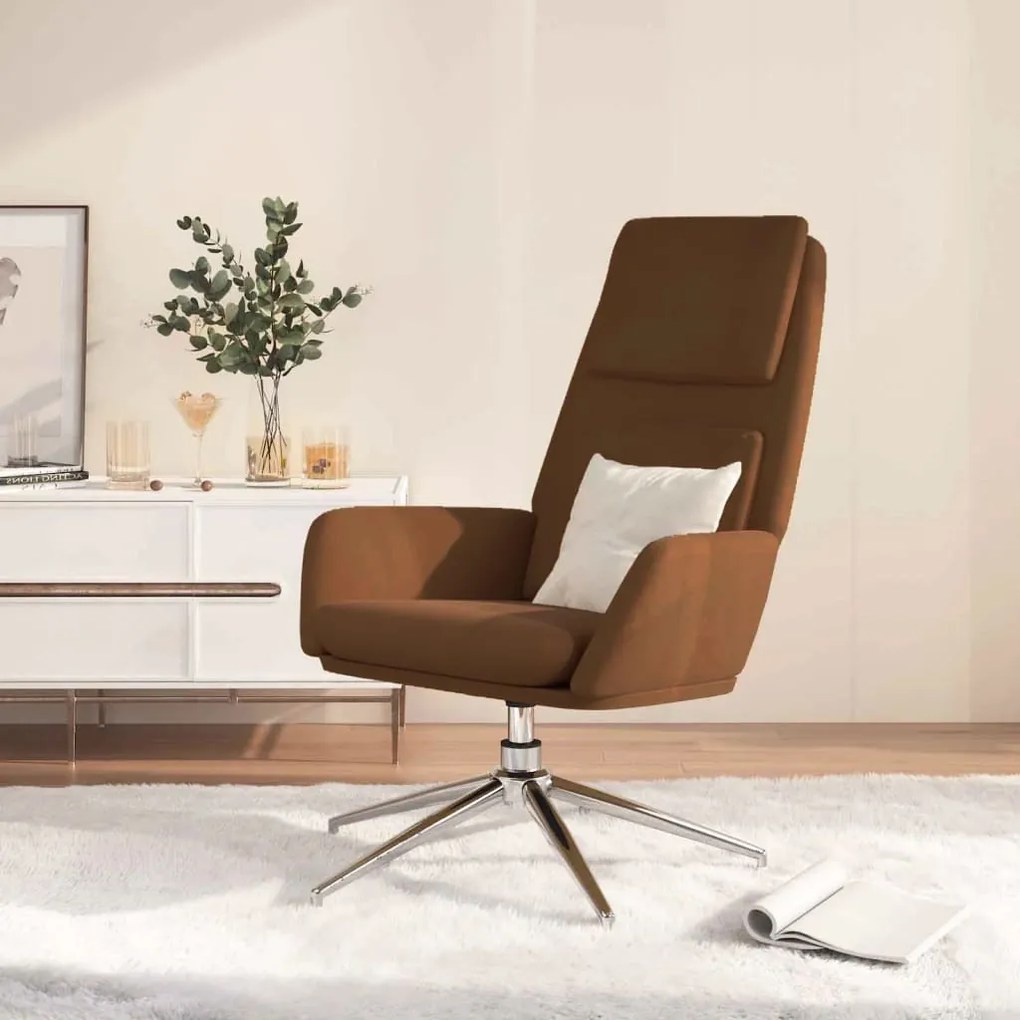 341323 vidaXL Scaun de relaxare, maro, piele întoarsă artificială