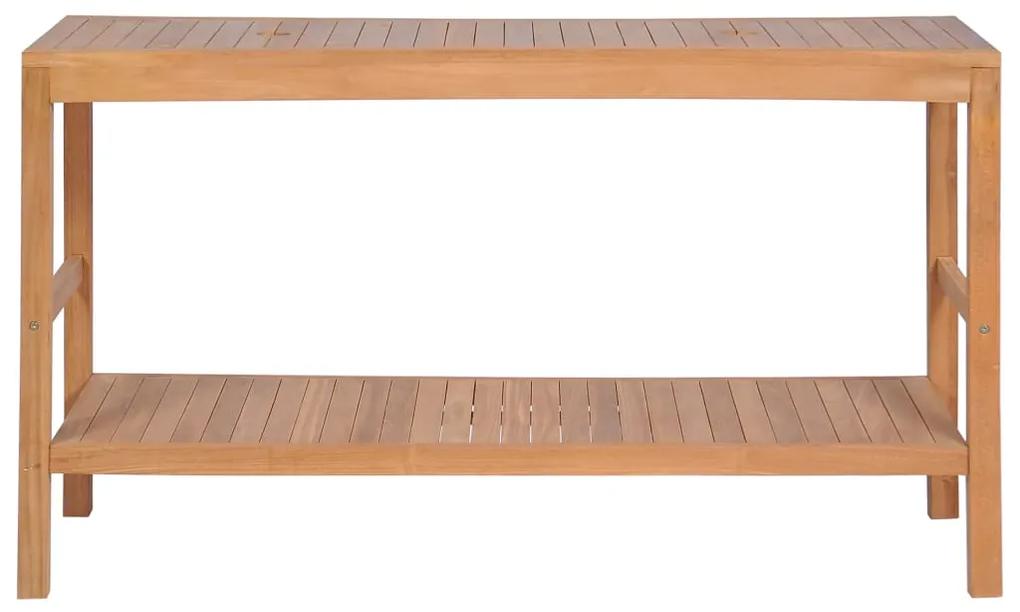 Dulap de chiuveta baie, 132x45x75 cm, lemn masiv de tec 132 cm