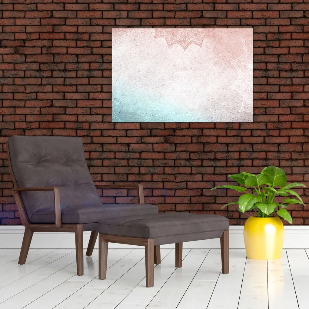 Tablou - Mandala pe zid 2 (90x60 cm)