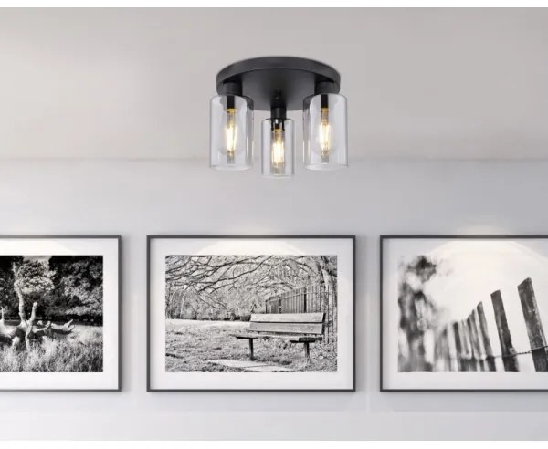 Plafonieră HADERA 3xE27/60W/230V Globo 15465-3D