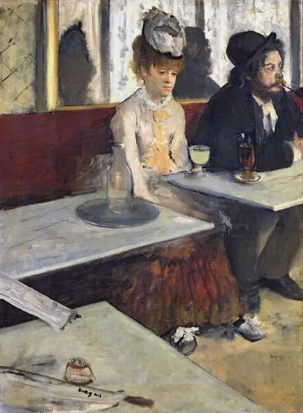 Reproducere In a Cafe, or The Absinthe, c.1875-76, Degas, Edgar