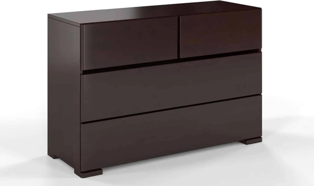 Comodă lemn masiv TerraCraft Fag 2+2 Sertare, 120 × 45 × 81 cm - Natural