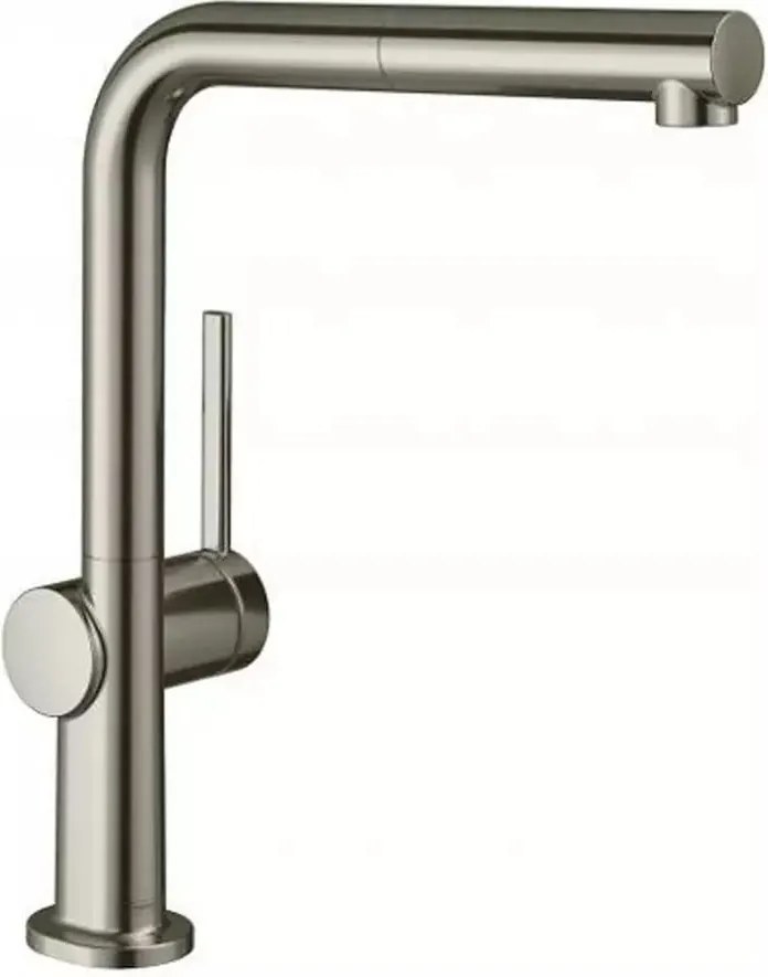 Baterie bucatarie cu dus extractibil Hansgrohe Talis M54 270 cu 1 jet pentru incalzitoare cu flux continuu finisaj otel inoxidabil