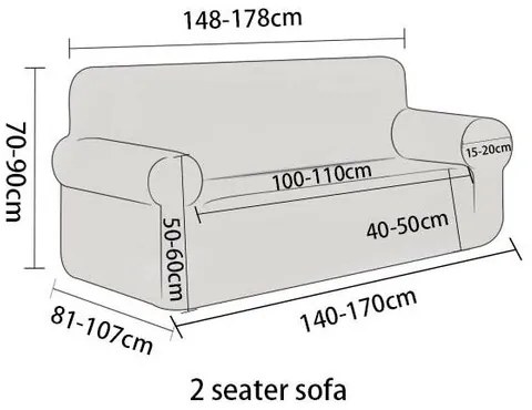 Husă canapea multielastică 4Home Magic clean maro închis, 145 - 185 cm