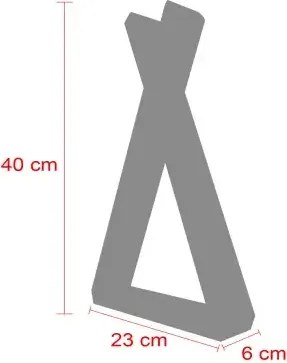 Raft de perete din lemn, seria Wood Homs, 40x23x6 cm, 700133