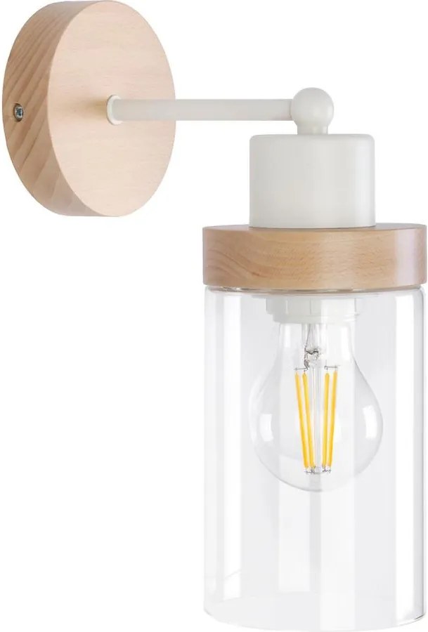 Lampă de perete WOODNEST 1xE27/15W/230V pin/crem