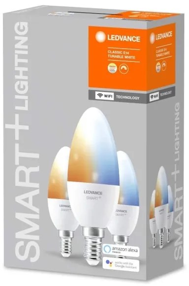 SET 3x Bec de iluminat cu LED SMART + E14/5W/230V 2700K-6500K - Ledvance