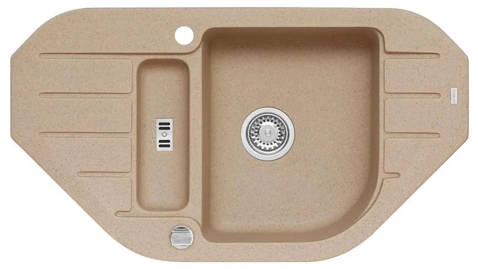 Chiuvetă de bucătărie ALVEUS 1090939 NIAGARA 90x50 cm bej