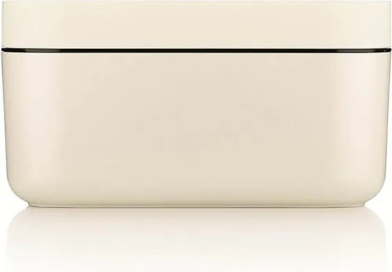 Cutie pentru cuburi de gheata si recipient de depozitare Lekue 1010242, 132 cuburi, -20/+80 °C, Baza goală pentru a preveni condensul, Alb