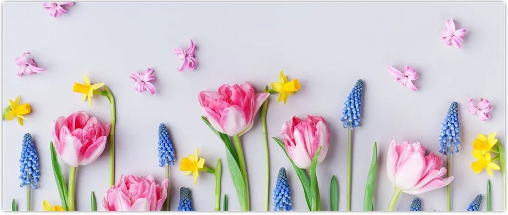 Tablou - Flori de primăvară (120x50 cm)