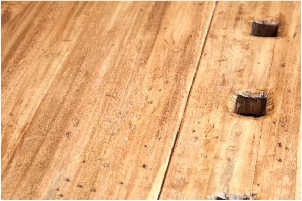 Banc de tamplar, L116 63 H90 cm, 4 sertare, natur, lemn masiv