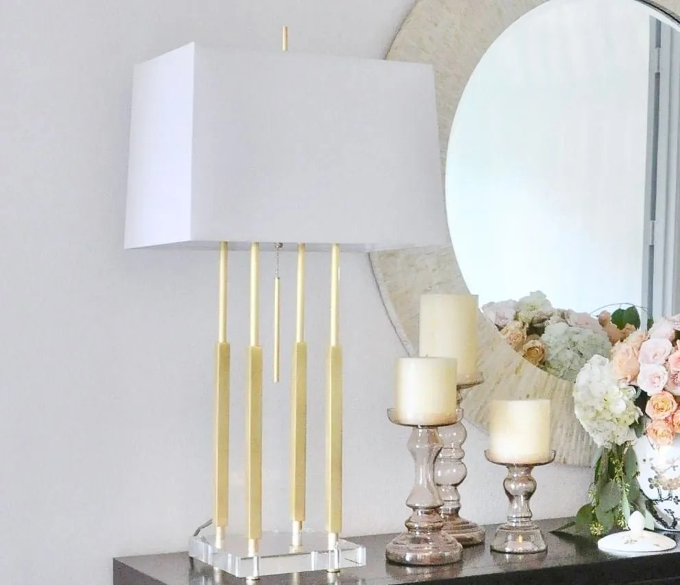 Veioza, lampa de masa design deosebit RHINEBECK alama antichizata