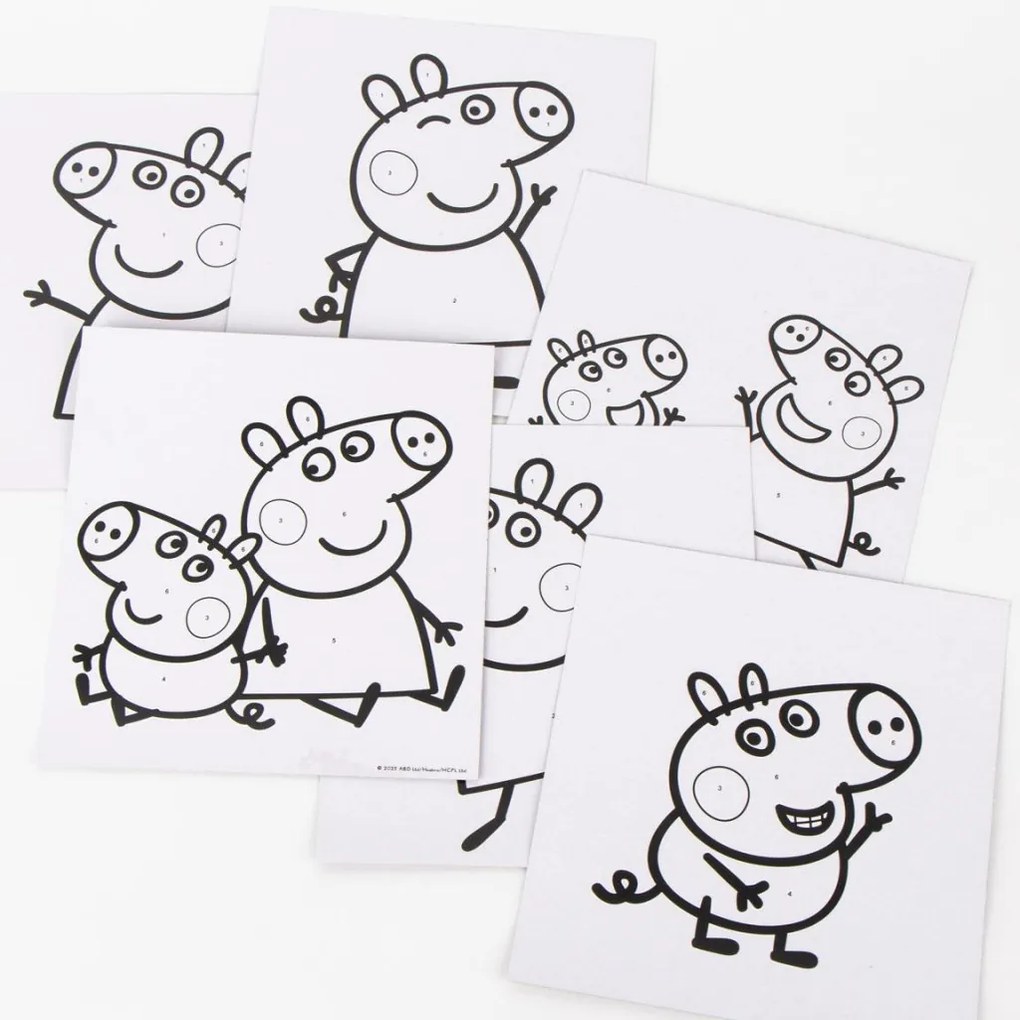 Purcelușa Peppa Fun set de pictură cu numere