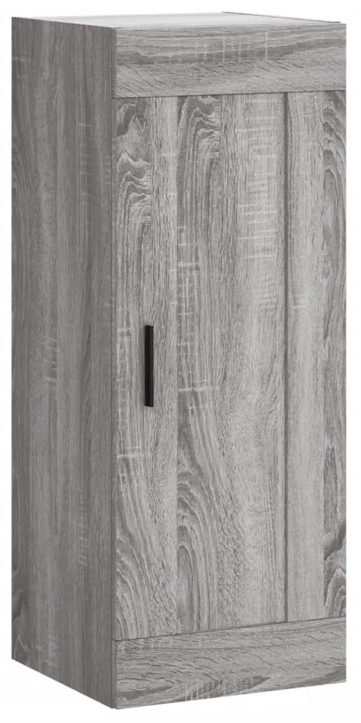 830522 vidaXL Dulap de perete, gri sonoma, 34,5x34x90 cm, lemn prelucrat