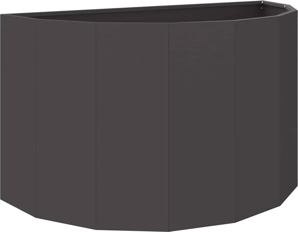 vidaXL Jardinieră Negru 90 x 45 x 50 cm Oțel