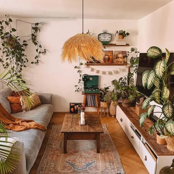 Lustră pe cablu Immax 08272L NATURALEZA 1xE27/40W/230V d. 55 cm ratan