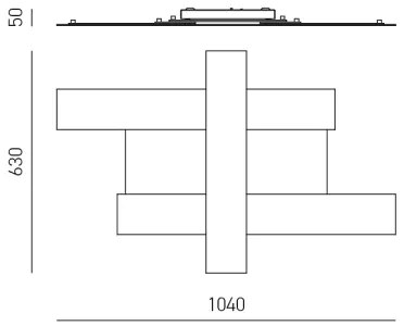 Plafonieră LED Gea Luce DOHA P G N DOHA LED/50W/230V negru