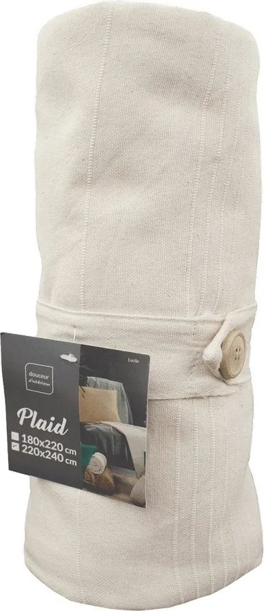 Cuvertură bej 220x240 cm Lucile – douceur d'intérieur