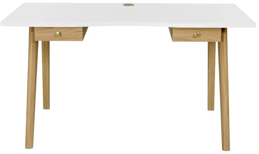 Birou cu aspect de lemn de stejar 70x140 cm Nice – Woodman