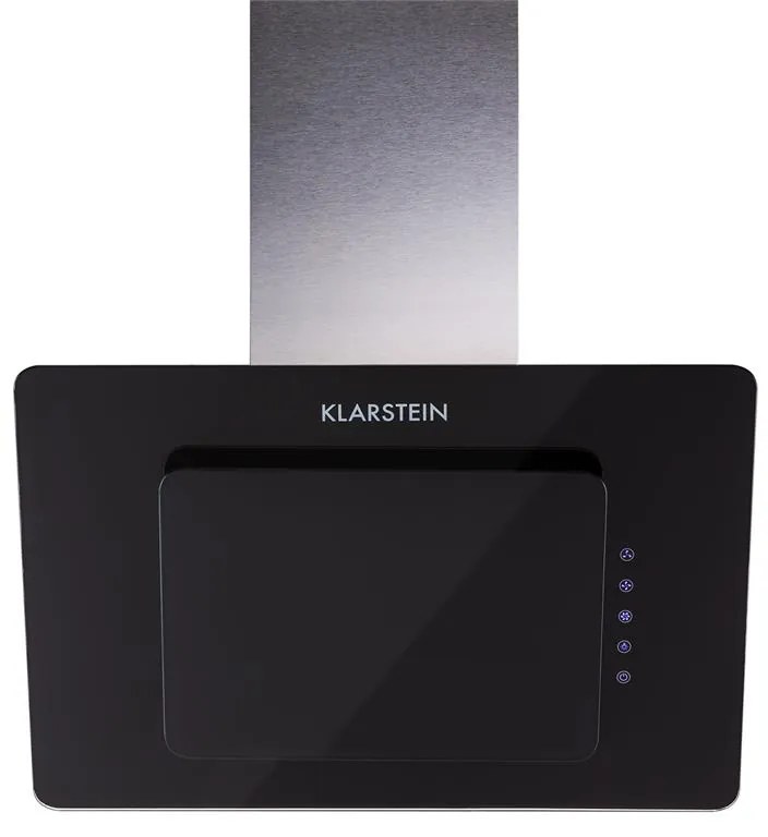 Lorea cap extractor clar 65W 60cm 290m³ / h sticlă Touch negru